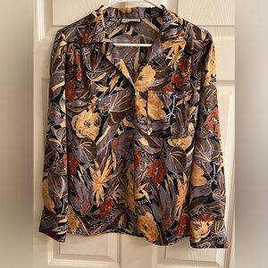 NATALIE~BOTANICAL SHEER~SHIRT/TOPPER~